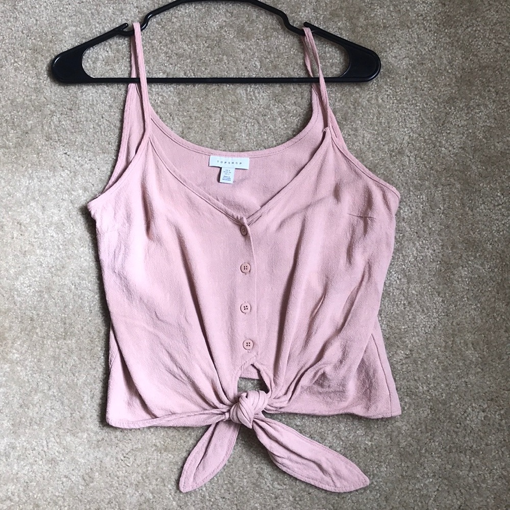 Topshop pink tank top